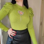 Jersey Corazón Strass Verde