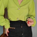 Blusa Pistacho Perlas