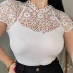 Camiseta encaje Blanca
