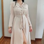 Vestido Camisero Beige