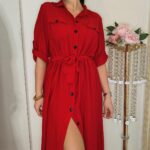Vestido Camisero Rojo