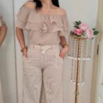 Pantalona Navy Beige