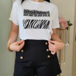 Short Botones Negro