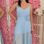 Vestido Flor Azul