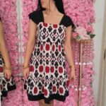 Vestido Lino Sanefas Negro