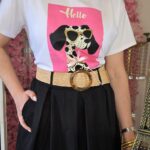 Camiseta Perrito Gafas Rosa