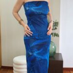 Vestido Tul Azul klein